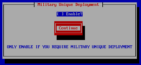 The Military Unique Deployment window