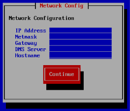 The Network Config window