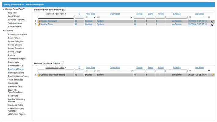An image of the Editing PowerPack page.