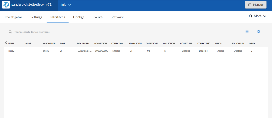 Image of the Device Information tab on the Device Investigator page