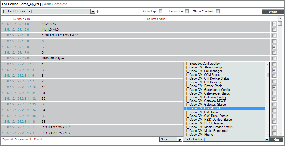 Viewing MIBs and Using the SNMP Walker Tool