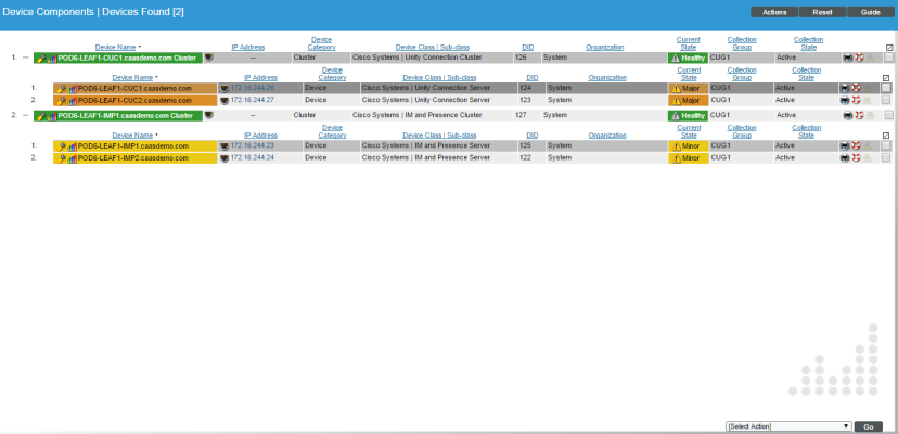 Image of the Device Components page