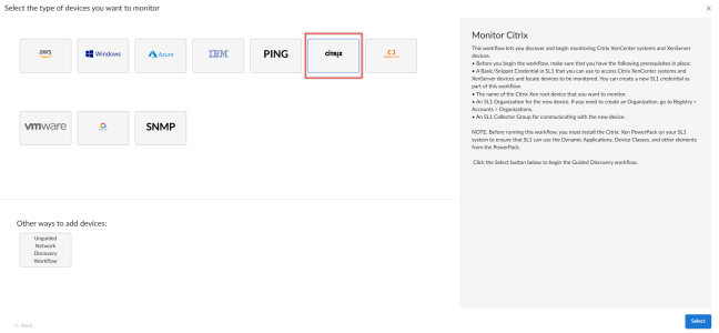 Citrix Xen Guided Discovery