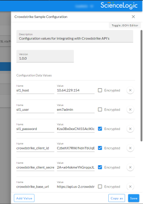 An image of the configuration object page.