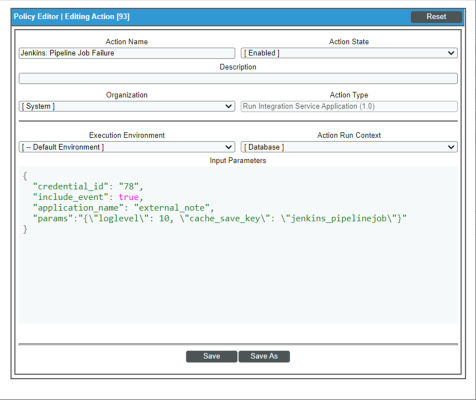 An image of the Policy Editor page.