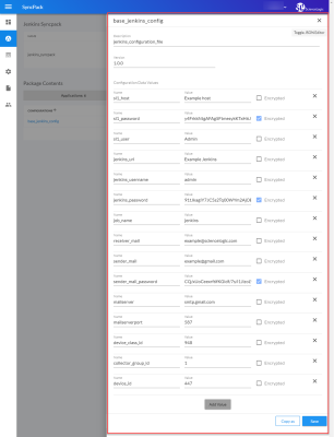 An image of the configuration object page.