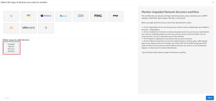 Unguided Network Discovery Workflow