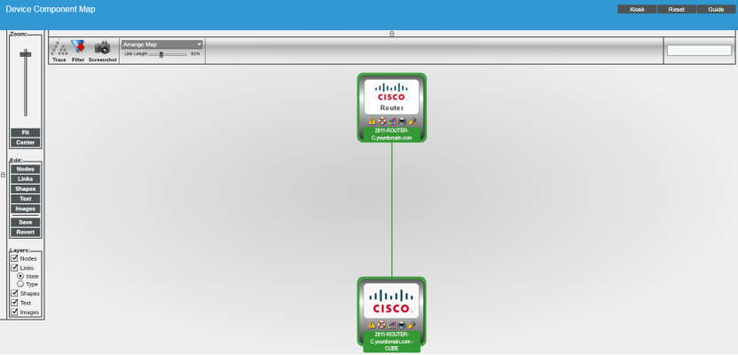 Image of the Device Component Map page