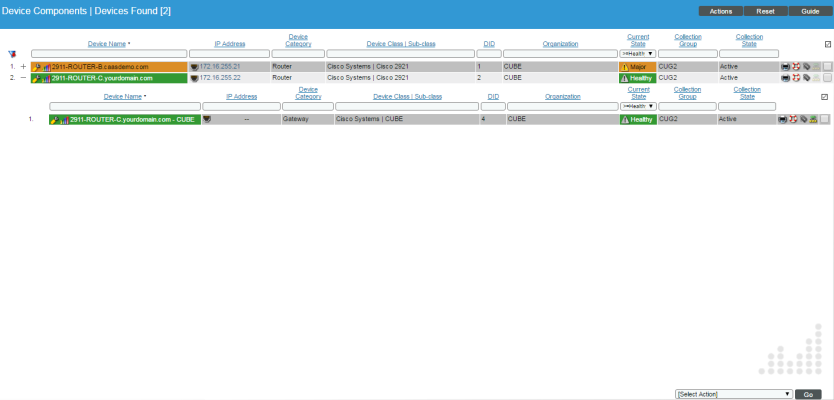Image of the Device Components page