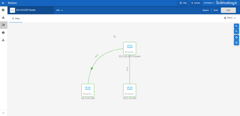 Image of the Device View page