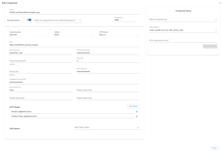 Creating a SOAP/XML credential for Dell VMAX and PowerMax