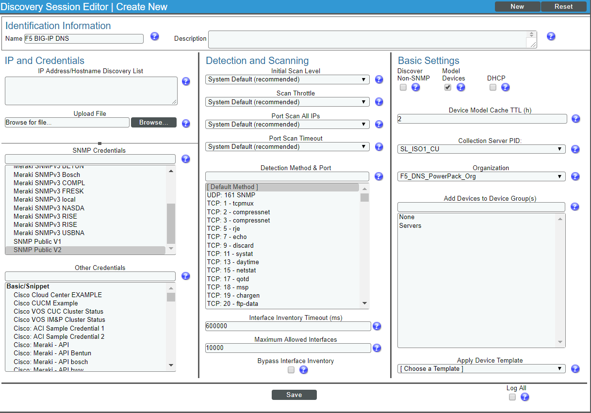 Configuring F5 BIG IP DNS Monitoring