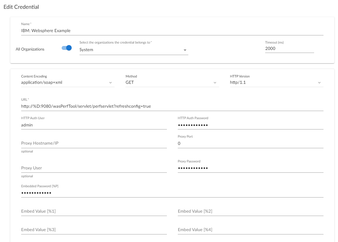 Configuring IBM WebSphere Application Server Monitoring