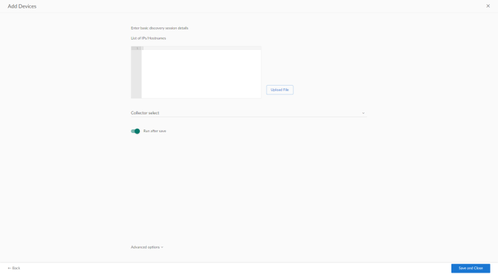 An image of the Add Devices page.