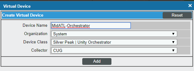 Configuring Silver Peak Monitoring