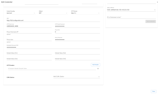 Edit the Video Endpoint Tandberg Endpoint SOAP/XML credential
