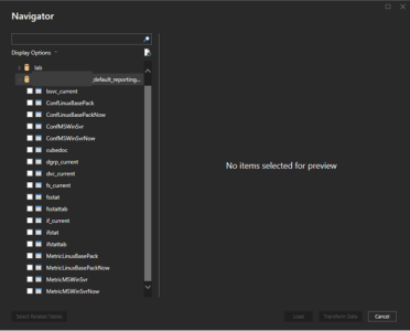 Image of the Power BI Navigator dialog.