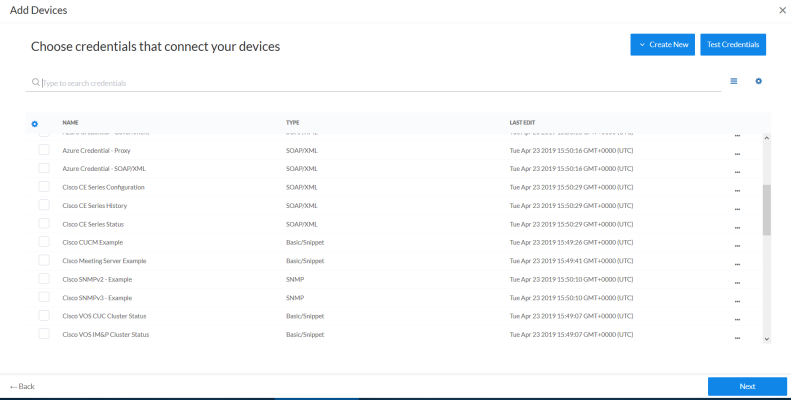 Image of the Add Devices wizard, page 2