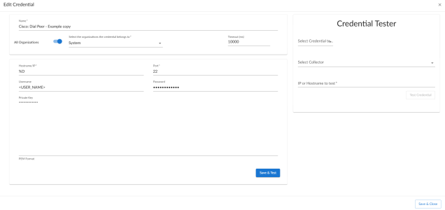 Cisco UCS Manager SOAP/XML Credential editor.