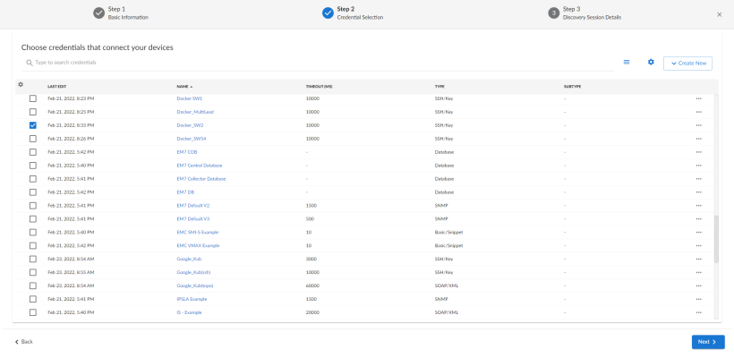 Image of the Add Devices wizard, page 2