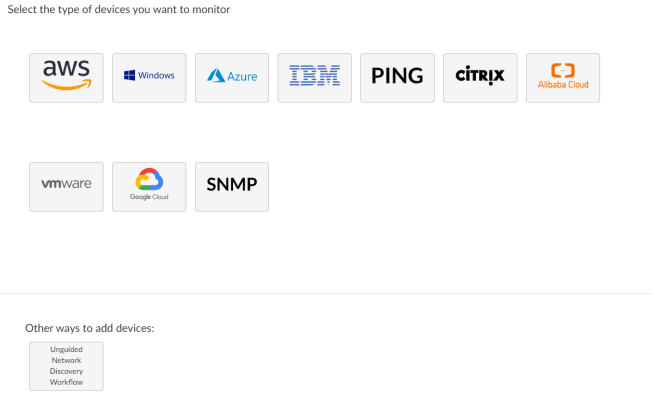 Image of the Discovery start page