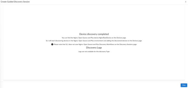 Final summary for Nginx guided discovery.