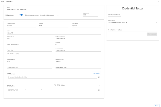 SOAP/XML Credential editor