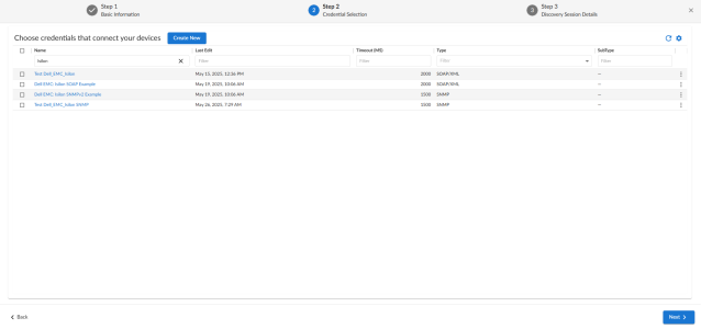 Cisco UCS Director Credential Selection for Unguided Discovery