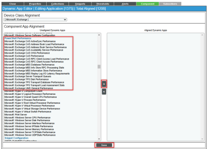 Enabling DCM for the Microsoft: Exchange Discovery Dynamic Application