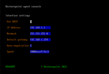 Image of the Restorepoint Agent Console