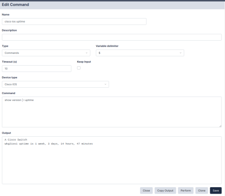 Image of the Restorepoint Edit Command page