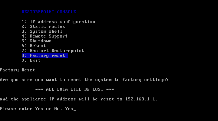 Image of the Restorepoint Agent Console