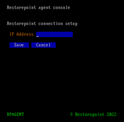 Image of the Restorepoint Agent Console