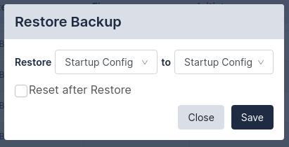 Image of the Restorepoint Restore Backup page