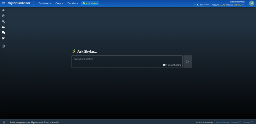 Image of the Ask Skylar interface.