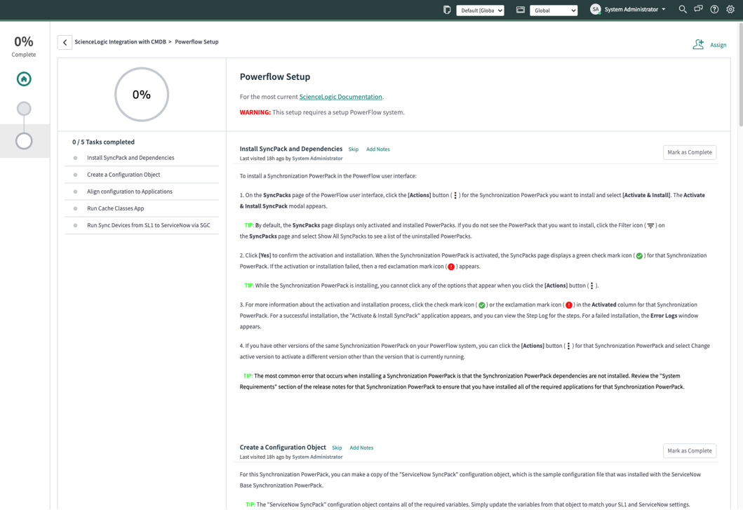 Configuring Applications for the Service Graph Connector SyncPack