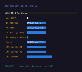 Image of the Restorepoint Agent Console