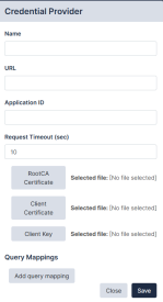 Credential Providers on the Skylar Compliance System Settings Security tab
