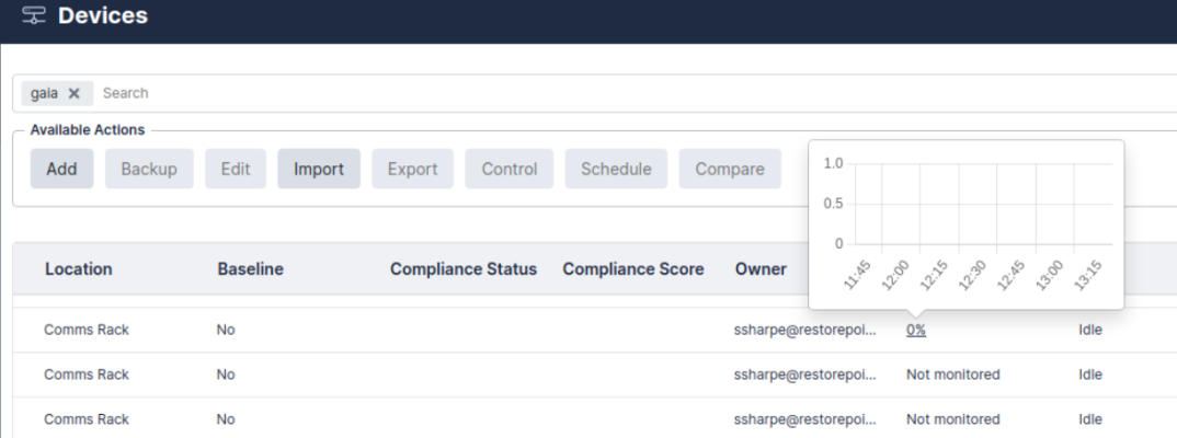Image of the Skylar Compliance Devices page