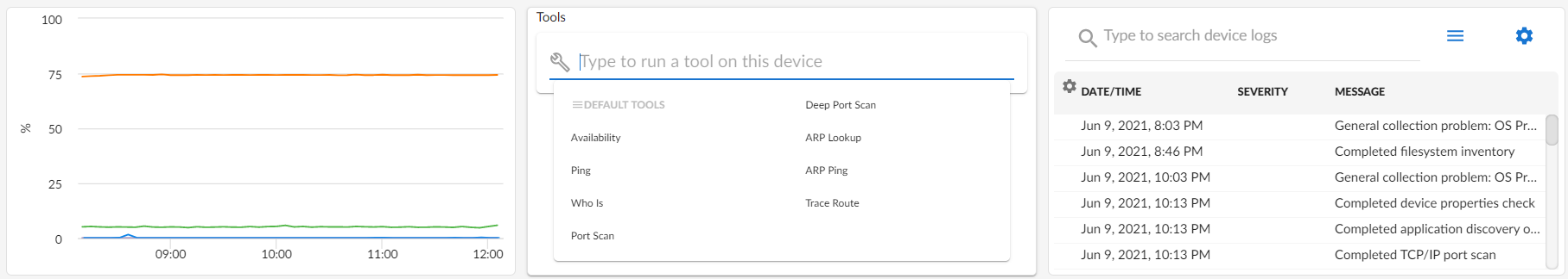 Image of the Device Drawer