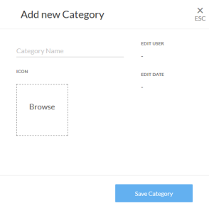 Image of the Add New Category page