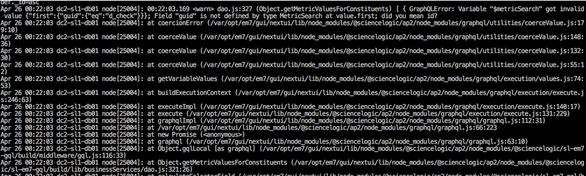 Image of Log Errors and Warnings